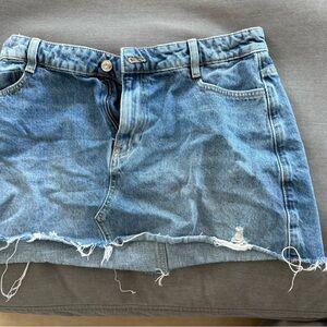 Zara Blue Denim Mini Skirt